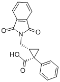 (Z)-1-Phenyl-2-(phthalimidomethyl)cyclopropanecarboxylic acid CAS#: 69160-56-1