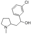 alpha-(3-Chlorophenyl)-1-methyl-2-pyrrolidineethanol CAS#: 71157-72-7