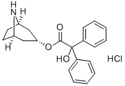 alpha-Hydroxy-alpha-phenylbenzeneacetic acid (3-endo)-8-azabicyclo[3.2.1]oct-3-yl ester hydrochloride CAS#: 63516-30-3