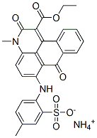 ammonium 1-ethyl 2,7-dihydro-3-methyl-6-[(4-methyl-2-sulphonatophenyl)amino]-2,7-dioxo-3H-dibenz[f,ij]isoquinoline-1-carboxylate CAS#: 63149-14-4