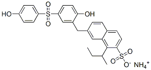 ammonium 7-[[2-hydroxy-5-[(4-hydroxyphenyl)sulphonyl]phenyl]methyl](1-methylpropyl)naphthalene-2-sulphonate CAS#: 66327-55-7