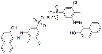 barium bis[2-chloro-6-[(2-hydroxy-1-naphthyl)azo]toluene-4-sulphonate] CAS#: 67892-50-6