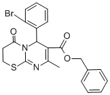 benzyl 6-(2-bromophenyl)-8-methyl-4-oxo-3,4-dihydro-2H,6H-pyrimido[2,1-b][1,3]thiazine-7-carboxylate CAS#: 609794-75-4