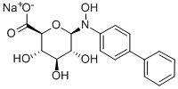 beta-D-Glucopyranuronic acid, 1-((1,1'-biphenyl)-4-ylhydroxyamino)-1-deoxy-, monosodium salt CAS#: 64201-63-4