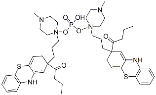 bis[1-[3-[2-(1-oxobutyl)-10H-phenothiazin-2-yl]propyl]-4-methylpiperazin-1-yl] phosphate CAS#: 7389-45-9