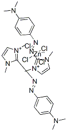 bis[2-[[4-(dimethylamino)phenyl]azo]-1,3-dimethyl-1H-imidazolium] tetrachlorozincate(2-) CAS#: 68936-17-4