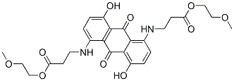 bis(2-methoxyethyl) N,N'-(9,10-dihydro-4,8-dihydroxy-9,10-dioxo-1,5-anthracenediyl)bis-beta-alaninate CAS#: 68479-79-8