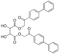 bis[2-oxo-2-(4-phenylphenyl)ethyl] 2,3-dihydroxybutanedioate CAS#: 7497-84-9