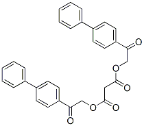 bis[2-oxo-2-(4-phenylphenyl)ethyl] propanedioate CAS#: 7497-83-8