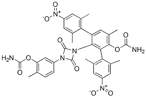 bis(2,6-dimethyl-4-nitrophenyl) [(2,4-dioxo-1,3-diazetidine-1,3-diyl)bis(6-methyl-3,1-phenylene)]biscarbamate CAS#: 67599-07-9