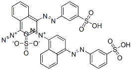 bis[4-[(3-sulphophenyl)azo]naphthalene-1-diazonium] sulphate CAS#: 68938-67-0