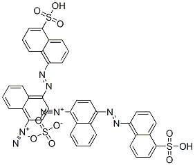 bis[4-[(5-sulpho-1-naphthyl)azo]naphthalene-1-diazonium] sulphate CAS#: 68938-69-2