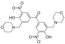 bis[4-hydroxy-3-(morpholin-4-ylmethyl)-5-nitro-phenyl]methanone CAS#: 7357-16-6