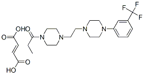 but-2-enedioic acid, 1-[4-[2-[4-[3-(trifluoromethyl)phenyl]piperazin-1 -yl]ethyl]piperazin-1-yl]propan-1-one CAS#: 65274-60-4