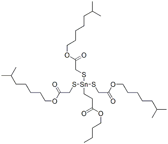 butyl 3-[tris[[2-(isooctyloxy)-2-oxoethyl]thio]stannyl]propionate CAS#: 63438-80-2