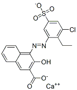 calcium 4-[(3-chloro-2-ethyl-5-sulphonatophenyl)azo]-3-hydroxy-2-naphthoate CAS#: 67892-49-3