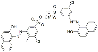calcium bis[2-chloro-6-[(2-hydroxy-1-naphthyl)azo]toluene-4-sulphonate] CAS#: 68189-24-2