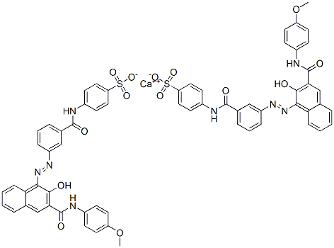 calcium bis[4-[[3-[[2-hydroxy-3-[[(4-methoxyphenyl)amino]carbonyl]-1-naphthyl]azo]benzoyl]amino]benzenesulphonate] CAS#: 69898-39-1
