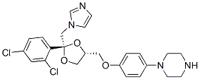 cis-1-[4-[[2-(2,4-dichlorophenyl)-2-(1H-imidazol-1-ylmethyl)-1,3-dioxolan-4-yl]methoxy]phenyl]piperazine CAS#: 67914-61-8