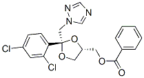 cis-2-(2,4-dichlorophenyl)-2-(1H-1,2,4-triazol-1-ylmethyl)-1,3-dioxolan-4-ylmethyl benzoate CAS#: 67914-84-5