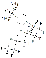 diammonium 2-[ethyl[(pentadecafluoroheptyl)sulphonyl]amino]ethyl phosphate CAS#: 67939-98-4