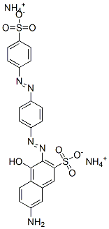 diammonium 7-amino-4-hydroxy-3-[[4-[(4-sulphonatophenyl)azo]phenyl]azo]naphthalene-2-sulphonate CAS#: 68227-38-3
