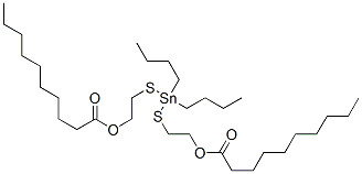 (dibutylstannylene)bis(thio-2,1-ethanediyl) didecanoate CAS#: 68928-47-2