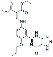 diethyl [[[3-(4,7-dihydro-7-oxo-1H-1,2,3-triazolo[4,5-d]pyrimidin-5-yl)-4-propoxyphenyl]amino]methylene]malonate CAS#: 66975-54-0