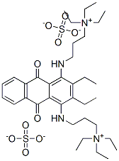 diethyl 3,3'-[(9,10-dihydro-9,10-dioxoanthracene-1,4-diyl)diimino]bis[triethylpropylammonium] disulphate CAS#: 67905-14-0