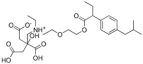 diethyl[2-[2-[2-(4-isobutylphenyl)butyroyloxy]ethoxy]ethyl]ammonium dihydrogen citrate CAS#: 61147-39-5