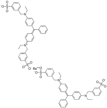 dihydrogen (ethyl)[4-[alpha-[4-[ethyl(3-sulphonatobenzyl)amino]phenyl]benzylidene]cyclohexa-2,5-dien-1-ylidene](3-sulphonatobenzyl)ammonium, barium salt CAS#: 68399-73-5