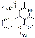dimethyl 1,4-dihydro-2,6-dimethyl-4-(2-nitrophenyl)pyridine-3,5-dicarboxylate monohydrochloride CAS#: 60299-11-8