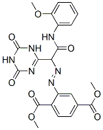 dimethyl 2-[[2-[(2-methoxyphenyl)amino]-2-oxo-1-(1,4,5,6-tetrahydro-4,6-dioxo-1,3,5-triazin-2-yl)ethyl]azo]terephthalate CAS#: 67906-31-4