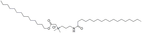 dimethyl[3-[(1-oxooctadecyl)amino]propyl][2-oxo-2-(tetradecyloxy)ethyl]ammonium chloride CAS#: 68921-83-5