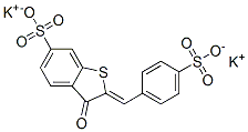 dipotassium 2,3-dihydro-3-oxo-2-[(4-sulphonatophenyl)methylene]benzo[b]thiophene-6-sulphonate CAS#: 68516-62-1