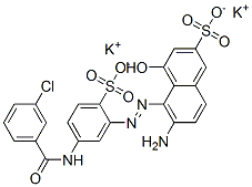 dipotassium 6-amino-5-[[5-[(3-chlorobenzoyl)amino]-2-sulphonatophenyl]azo]-4-hydroxynaphthalene-2-sulphonate CAS#: 67875-06-3