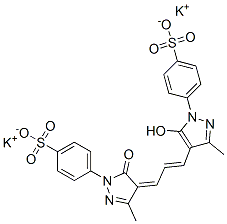 dipotassium p-[4,5-dihydro-4-[3-[5-hydroxy-3-methyl-1-(4-sulphonatophenyl)-1H-pyrazol-4-yl]allylidene]-3-methyl-5-oxo-1H-pyrazol-1-yl]benzenesulphonate CAS#: 65132-20-9