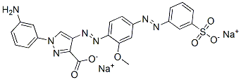 disodium 1-(3-aminophenyl)-4-[[2-methoxy-4-[(3-sulphonatophenyl)azo]phenyl]azo]-1H-pyrazole-3-carboxylate CAS#: 68227-66-7