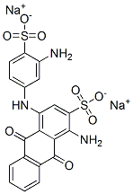 disodium 1-amino-4-(3-amino-4-sulphonatoanilino)-9,10-dihydro-9,10-dioxoanthracene-2-sulphonate CAS#: 6691-01-6