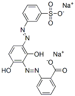 disodium 2-[[2,6-dihydroxy-3-[(3-sulphonatophenyl)azo]phenyl]azo]benzoate CAS#: 64683-38-1