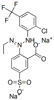 disodium 2-[3-[2-chloro-5-(trifluoromethyl)phenyl]-1-ethyltriazen-2-yl]-5-sulphonatobenzoate CAS#: 67599-12-6