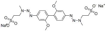 disodium 2,2'-[(2,2'-dimethoxy[1,1'-biphenyl]-4,4'-diyl)bis(1-methyl-2-triazene-3,1-diyl)]bisethanesulphonate CAS#: 68133-32-4