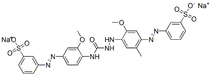 disodium 3-[[3-methoxy-4-[[[2-methoxy-5-methyl-4-[(3-sulphonatophenyl)azo]anilino]carbamoyl]amino]phenyl]azo]benzenesulphonate CAS#: 68958-99-6