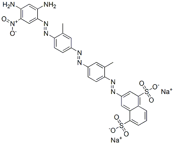 disodium 3-[[4-[[4-[(2,4-diamino-5-nitrophenyl)azo]-m-tolyl]azo]-o-tolyl]azo]naphthalene-1,5-disulphonate CAS#: 6739-48-6