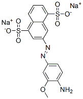disodium 3-[(4-amino-3-methoxyphenyl)azo]naphthalene-1,5-disulphonate CAS#: 67906-55-2