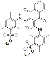 disodium 3-[[9,10-dioxo-4-[(2,4,6-trimethyl-3-sulfonato-phenyl)amino]a nthracen-1-yl]amino]-2,4,6-trimethyl-benzenesulfonate CAS#: 68214-05-1