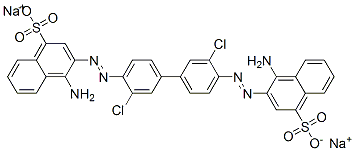 disodium 3,3'-[(3,3'-dichloro[1,1'-biphenyl]-4,4'-diyl)bis(azo)]bis(4-aminonaphthalene-1-sulphonate) CAS#: 6470-31-1