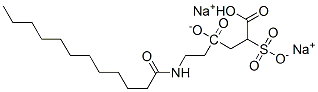 disodium 4-[2-[(1-oxododecyl)amino]ethyl] 2-sulphonatosuccinate CAS#: 68928-55-2
