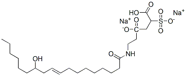 disodium 4-[2-[(12-hydroxy-1-oxooctadec-9-enyl)amino]ethyl] 2-sulphonatosuccinate CAS#: 67893-42-9