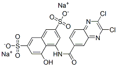 disodium 4-[[(2,3-dichloro-6-quinoxalinyl)carbonyl]amino]-5-hydroxynaphthalene-2,7-disulphonate CAS#: 67905-53-7